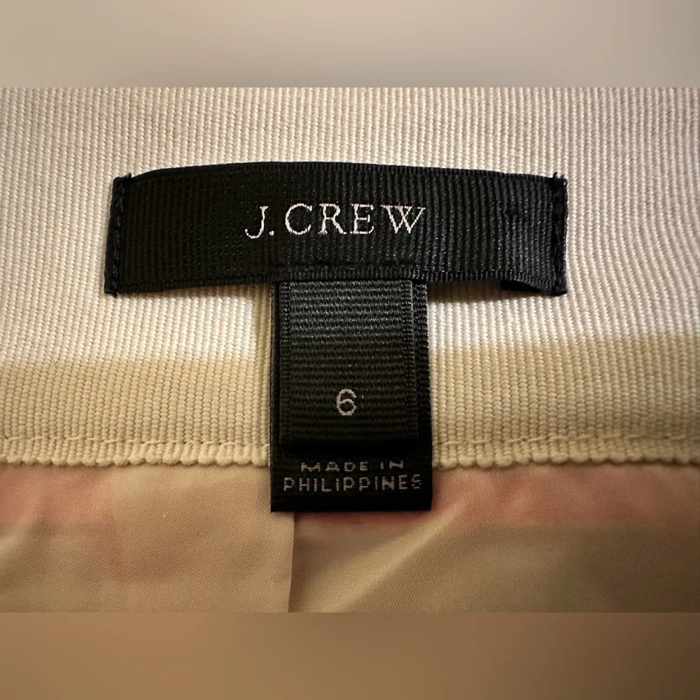 J.CREW jacquard colorful stripped pencil skirt